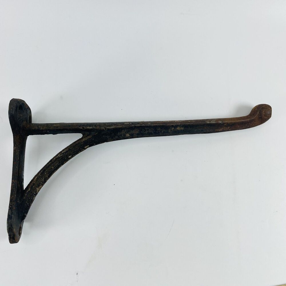Rustic Cast Iron Tack Hook Wall Mount Equestrian Stable Barn Hanger VTG 9.25"